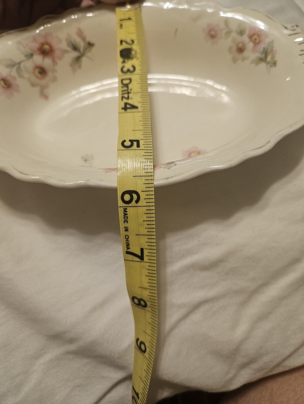 Vintage Homer Laughlin Ceramic Serving Bowl Virginia Rose Pattern - Picture 5 of 5